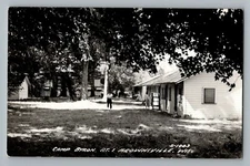 Brownsville Wisconsin WI Camp Byron Rt 1 Real Photo Postcard RPPC 1950-