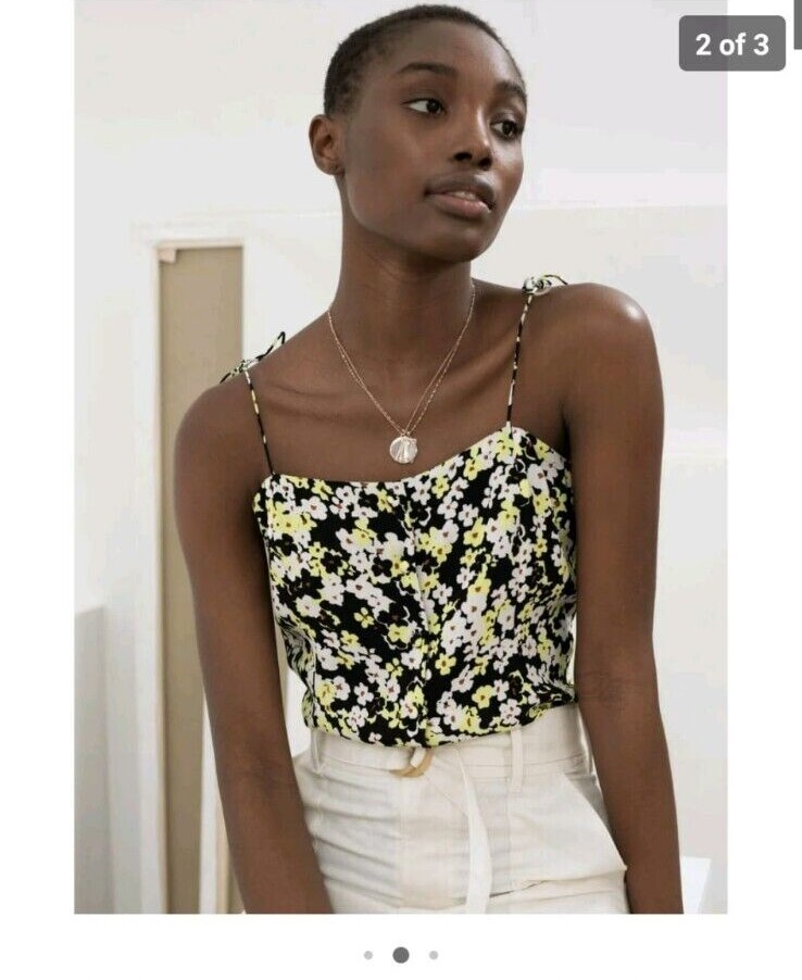 ALTRA e altre storie canotta cravatta spalle gialla nuova taglia 38 10