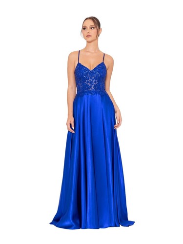 Blondie Nites by Stacy Sklar, Navy Blue Formal Prom Dress, Juniors, size 7  | eBay