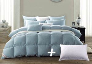 Snowman 1 Pillow Natural Comfort Classic Blue Goose Down