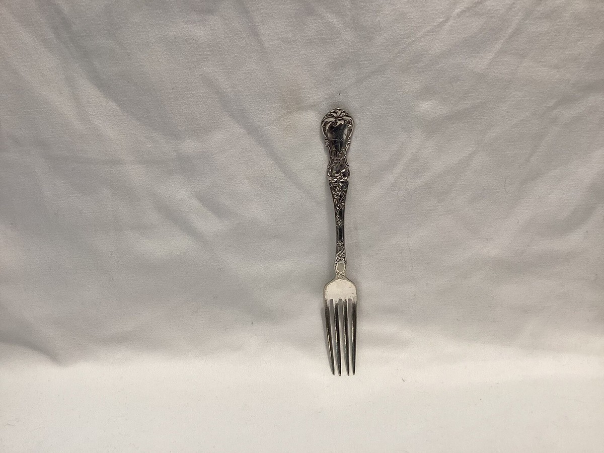 1835 R Wallace A1 Silverplate Pat 1902 - Floral Lily - Fork | eBay