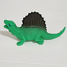 Unbranded Plastic Green and Brown Dimetrodon Dinosaur Figure 5"