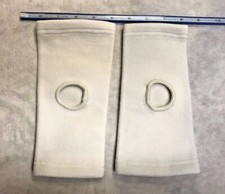 One Pair of Kids Knee Sleeves Braces - Size S - White