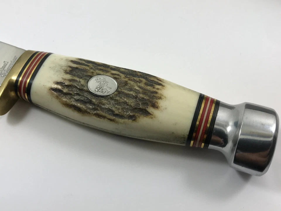 Steel Warrior Fixed Blade Knife STAG + Sheath & Gift Tin 9483-LP - Image 3 of 4