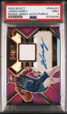 2022-23 Select Jaden Hardy Rookie Jersey Auto Purple