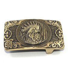 Solid Brass Rooster Belt Buckles Tongue Pin Belt Buckle Fits For 1.5 INCHES Belt