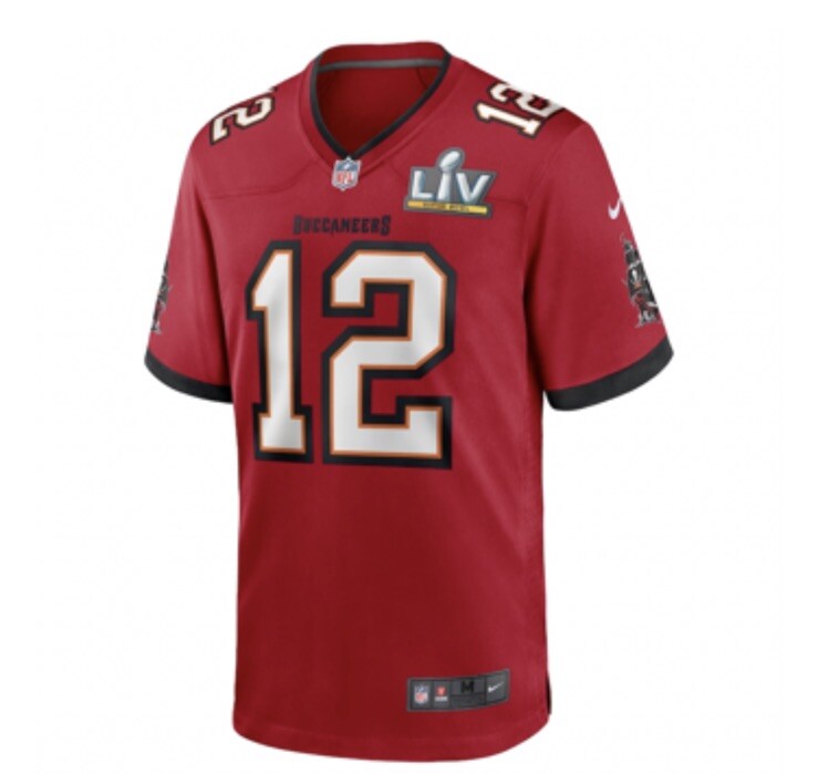 Tampa Bay Buccaneers Tom Brady Nike Red Super Bowl LV Champion Jersey X  Large