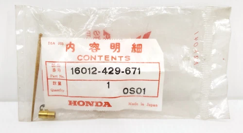Genuine Honda 1979 XR500 OEM Carburetor Jet Needle Set 16012-429-671 New NOS