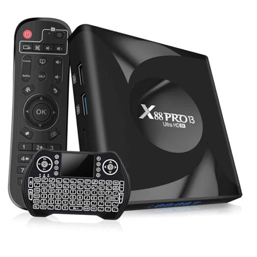 Android 13 TV Box 4GB RAM 64GB ROM Quad-Core 64bit Smart Streaming Device-image