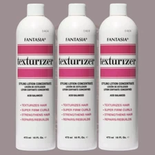 Fantasia Texturizer Styling Lotion Concentrate 16 oz. (3 Pack) FREE SHIP
