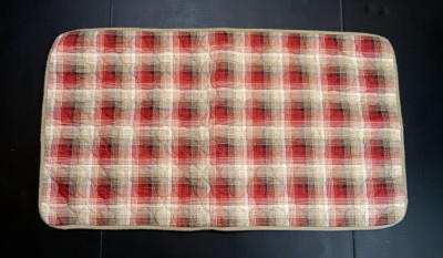 Eddie Bauer Ravenna Red King Pillow Sham Quilted Plaid Cabin Bedding
