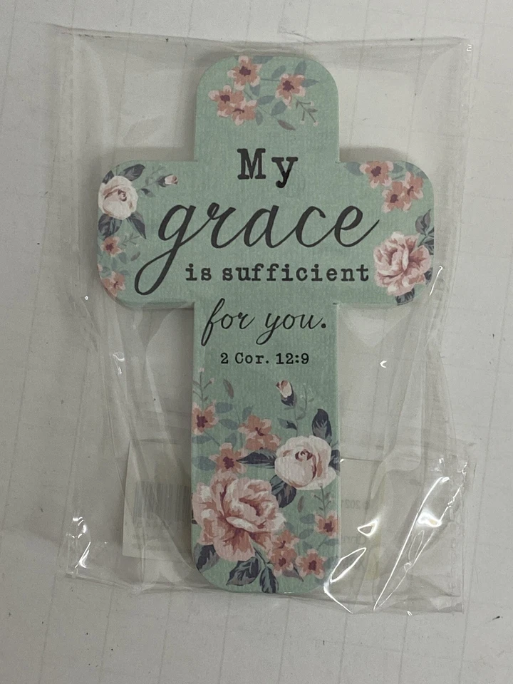 24 Christian Cross Bookmarks (2 Packages) Rejoice & Grace Bible Scripture Verses - Image 2 of 4