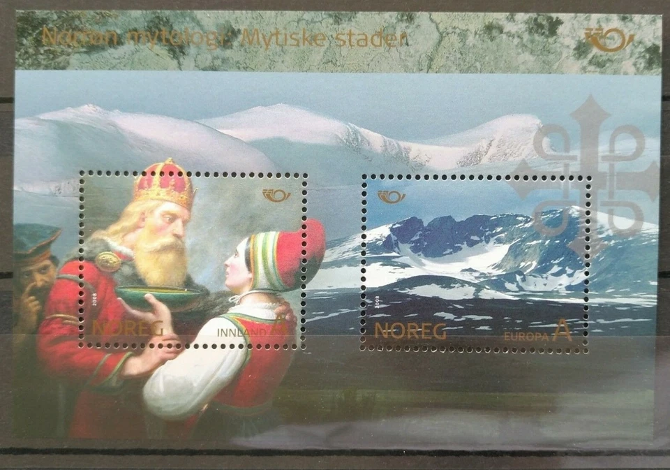 Norway - "GODS ~ NORDIC MYTHOLOGY" MNH MS 2008 ! - Image 2 of 2