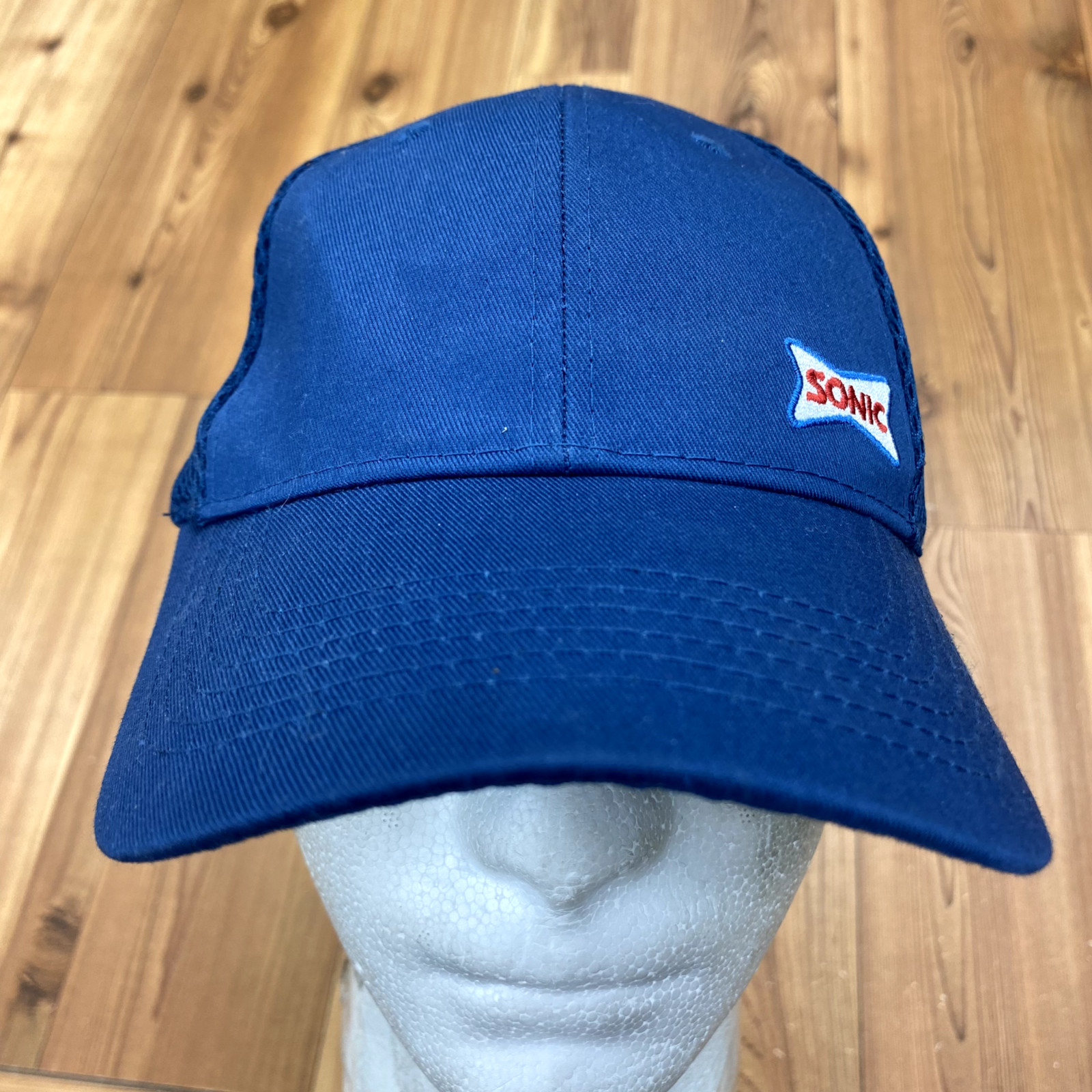 Sonic Blue Fast Food Service Uniform Padded Mesh Snap… Gem