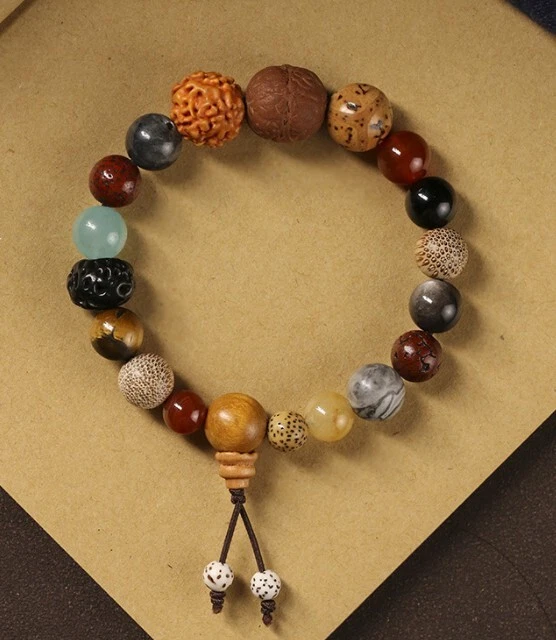 Tibet Old Rudraksha Bodhi Buddhist Prayer Beads Bracelet – TheWoodenWear