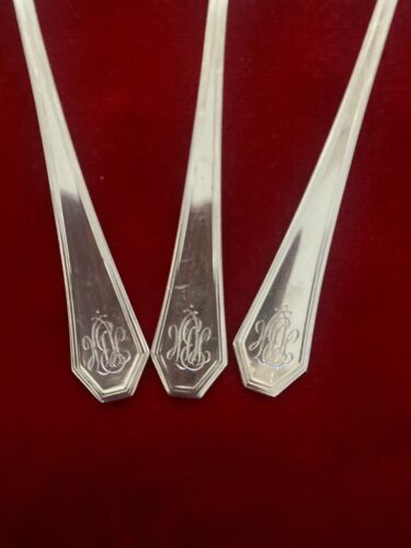 Antique Set Of 6 DEMITASS Spoons Made By JE Caldwell &Co Sterling Silver - Picture 3 of 7