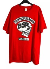 Stone Cold Steve Austin BSR Broken Skull Ranch Red Crew Tee T Shirt Large