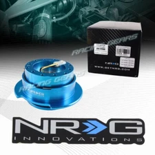 NEW BLUE ALUMINUM BALL LOCK NRG STEERING WHEEL GEN 2.5 QUICK RELEASE ADAPTER KIT