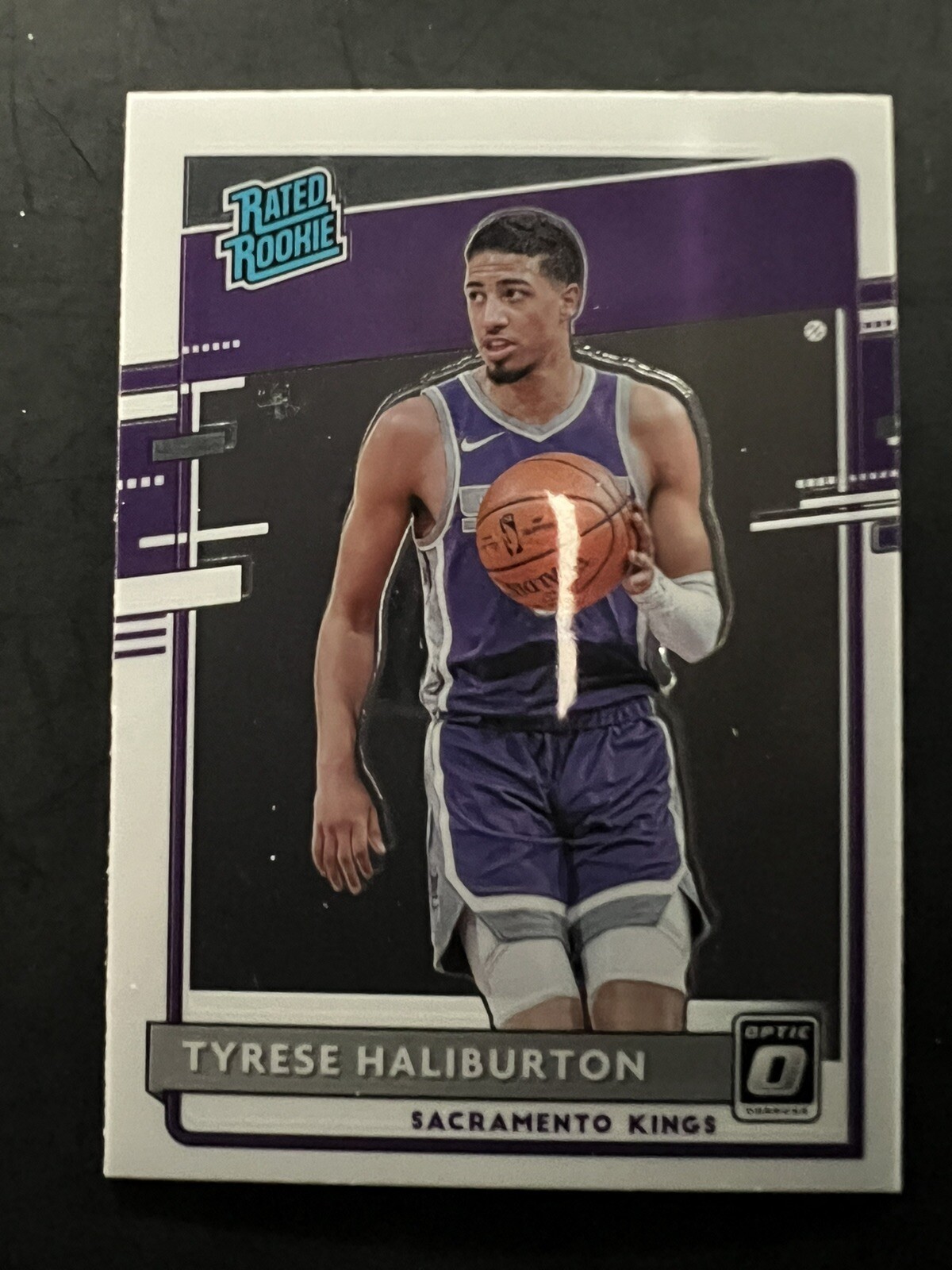 2020-21 Donruss Optic "TYRESE HALIBURTON" RATED ROOKIE #162! Sacramento KINGS 🔥