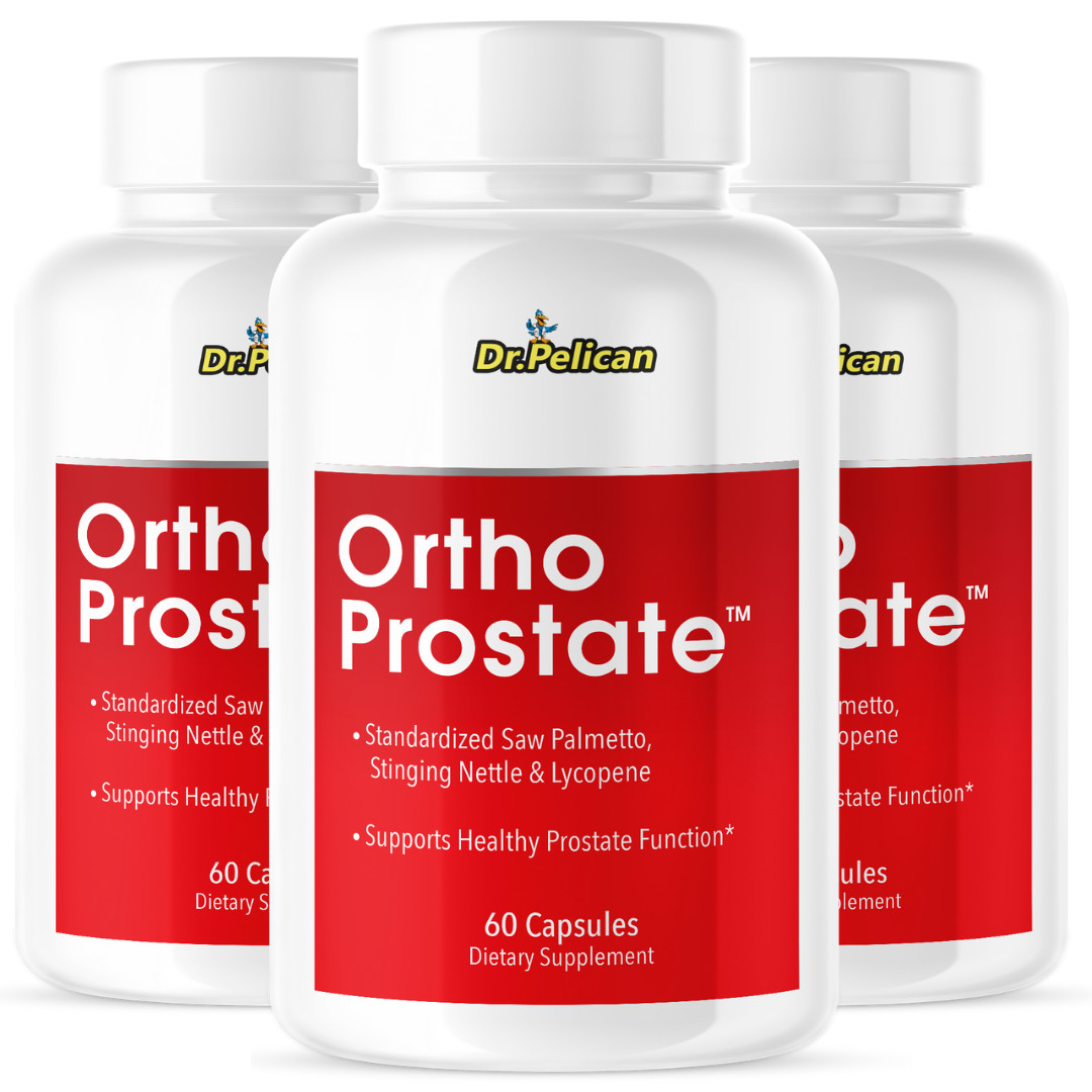 Ortho Prostate- Prostate Support- 3 Bottles- 180 Capsules