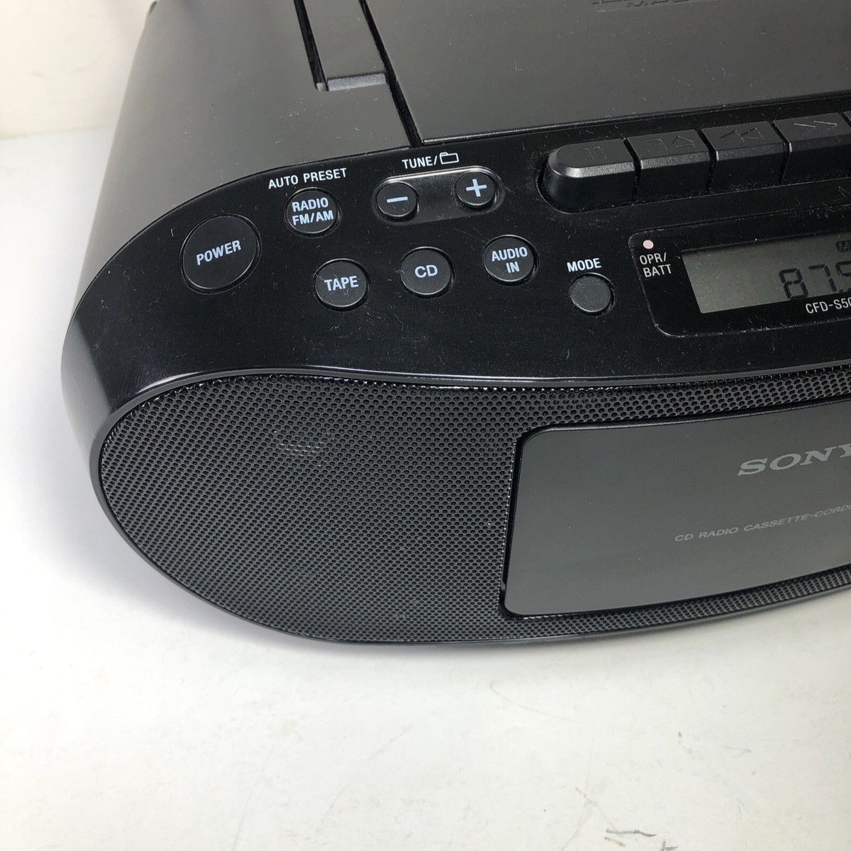 SONY Boombox Model CFD-S50 Portable CD Radio Cassette Tested