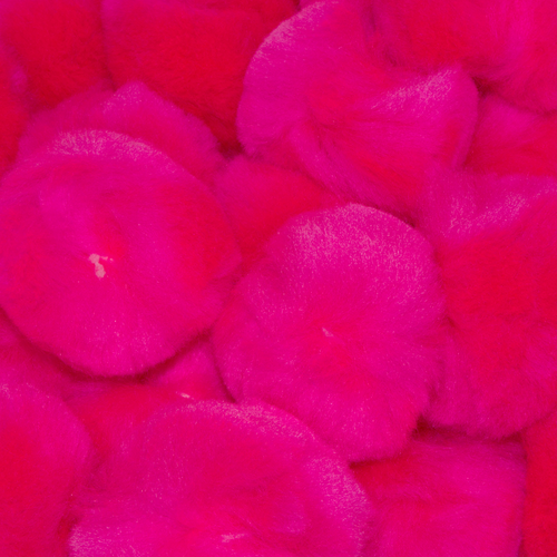 2 Zoll Neon Pink Basteln Bommeln 25 Stück - Bild 1 von 4