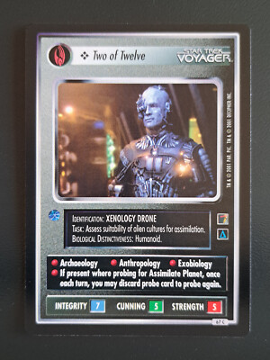 Star Trek CCG - The Borg - Personnel: Two of Twelve (common) MINT / NEAR MINT