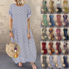 2025 summer hit polka dot printed short-sleeved plus-size dress