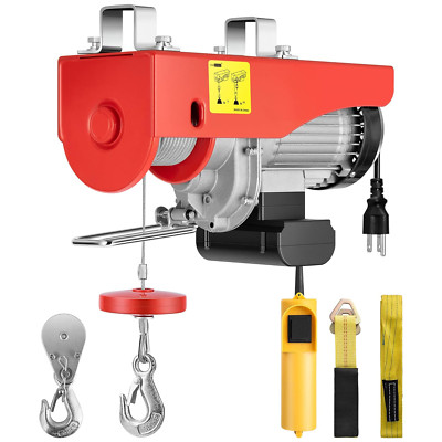 Powerful Electric Hoist 110V 1320 Lbs with Remote, 38Ft Lift, ETL Listed