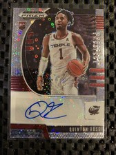 QUINTON ROSE 2020-21 PRIZM DRAFT FAST BREAK DISCO AUTO SILVER RC FREE SHIP