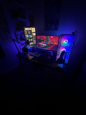 FULL Double Monitor PC Gaming Setup