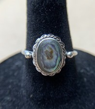 Sterling Silver 925 Multi Color Stone Ring Size 6.5