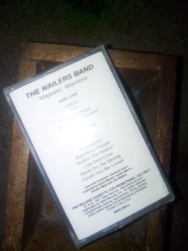 The Wailers Band The Wailers Majestic Warriors Album Cassette 1991 BOB MARLEY - Image 3 of 3