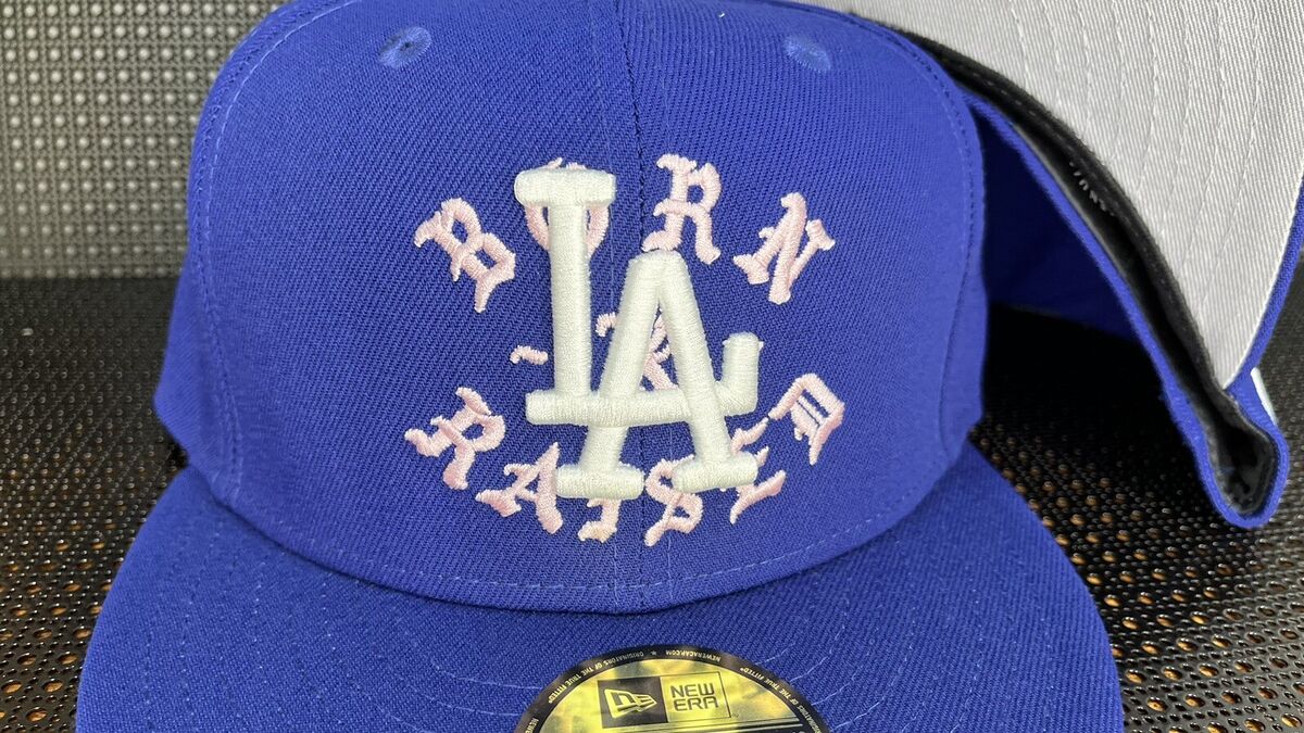 New Era 59fifty Born X Raised Dodgers LA Rocker Vanice Blue New Era 59fifty Born X Raised Dodgers LA Rocker Vanice Blue