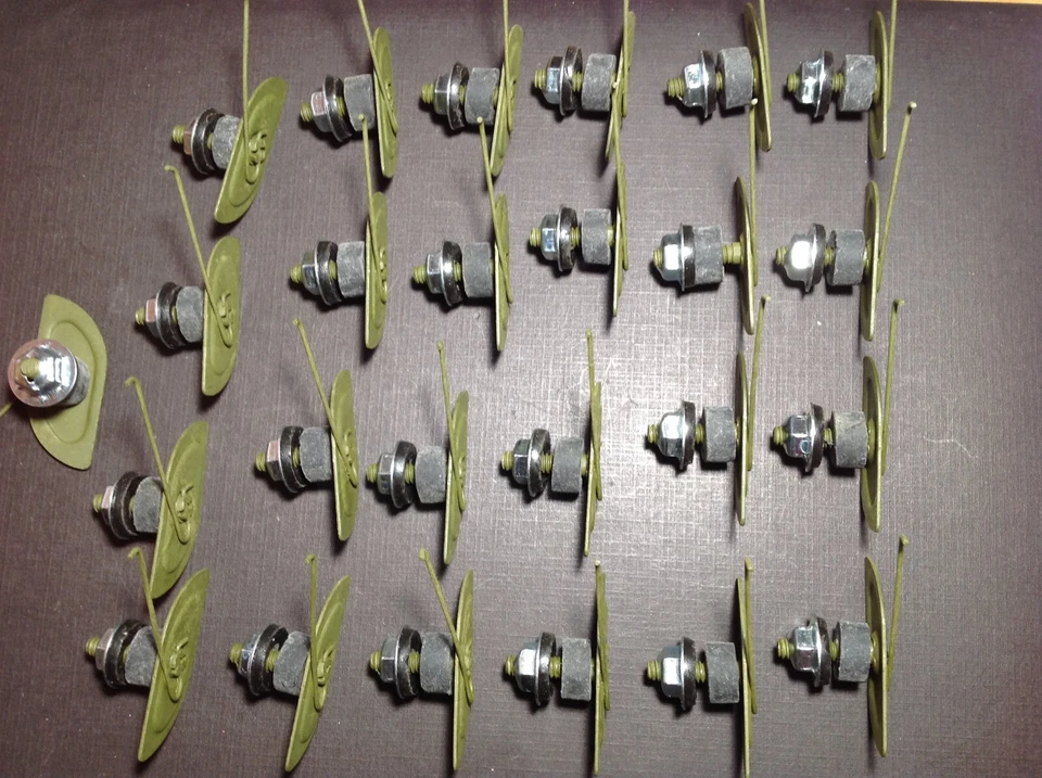 25件装道奇挡泥板门四分之一皮带成型夹密封螺母1至1-1/4 — 第 2/4 张图片