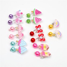7 Pairs Girl Jewelry Jewelry Earring Clip Girls Birthday Party Favor