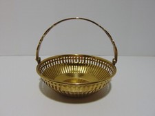 Brass Basket With Handle Made In India