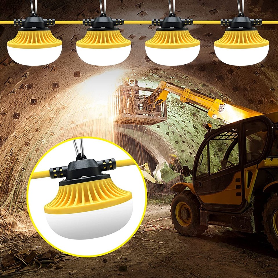Construction Led Sign 50FT/100FT Construction String Work Lights LED Industrial Commercial ...