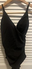 H M Shaping V-Neck Swimsuit Black Size 4