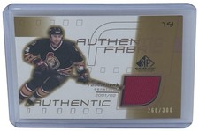 Radek Bonk 2001-02 SP Game Used Authentic Fabric /300 Game Worn Jersey #AF-BN