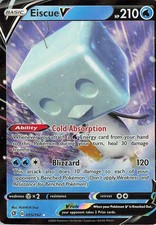 Eiscue V 055/192 Holo V Rare Rebel Clash Pokemon Near Mint
