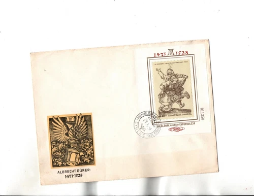 Hungary FDC Sc#2564  Souvenir Sheet-Art