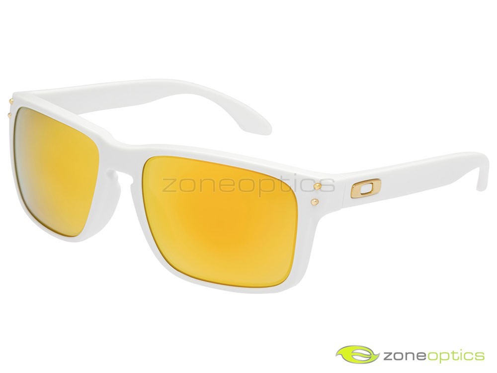 Oakley Holbrook Sunglasses OO9244-14 Polished White/24K Gold