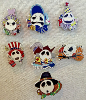 2008 Nightmare Before Christmas Jack Skellington Holiday Mystery Disney  Pin  7