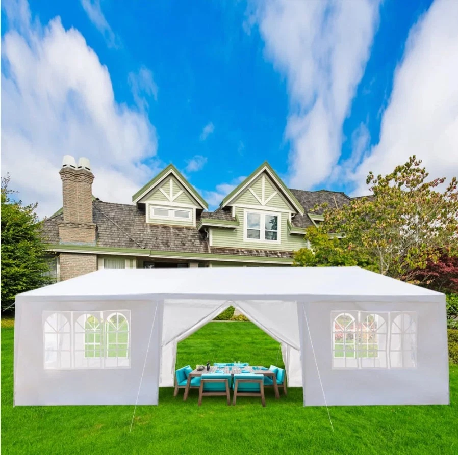 10'x30'Canopy Party Outdoor Wedding Tent Gazebo Pavilion Events 8 Wall