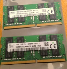PAIR OF 16GB DDR4 Sodimm PC4-25600 3200MHZ Laptop Memory  HYNIX HMA82GS6DJR8N-XN