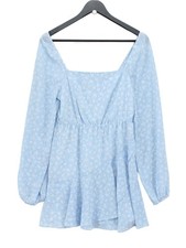 Pamela x NA-KD A-Line Midi Dress in Blue