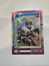 2024 Panini Donruss - Rated Rookie Bub Means #362 Optic Preview Pink Prizm (RC)