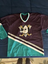 CCM Anaheim Ducks NHL Hockey Jersey Teal Purple White Official Team Colors