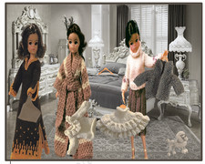 KNITTING PATTERN Barbie Fashion dolls clothes teenage outfits winter DK Sindy